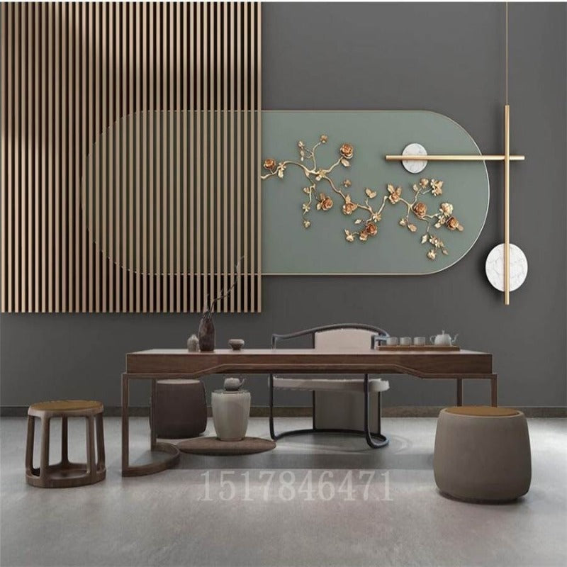 3D Wallpaper Wood Slat Impression